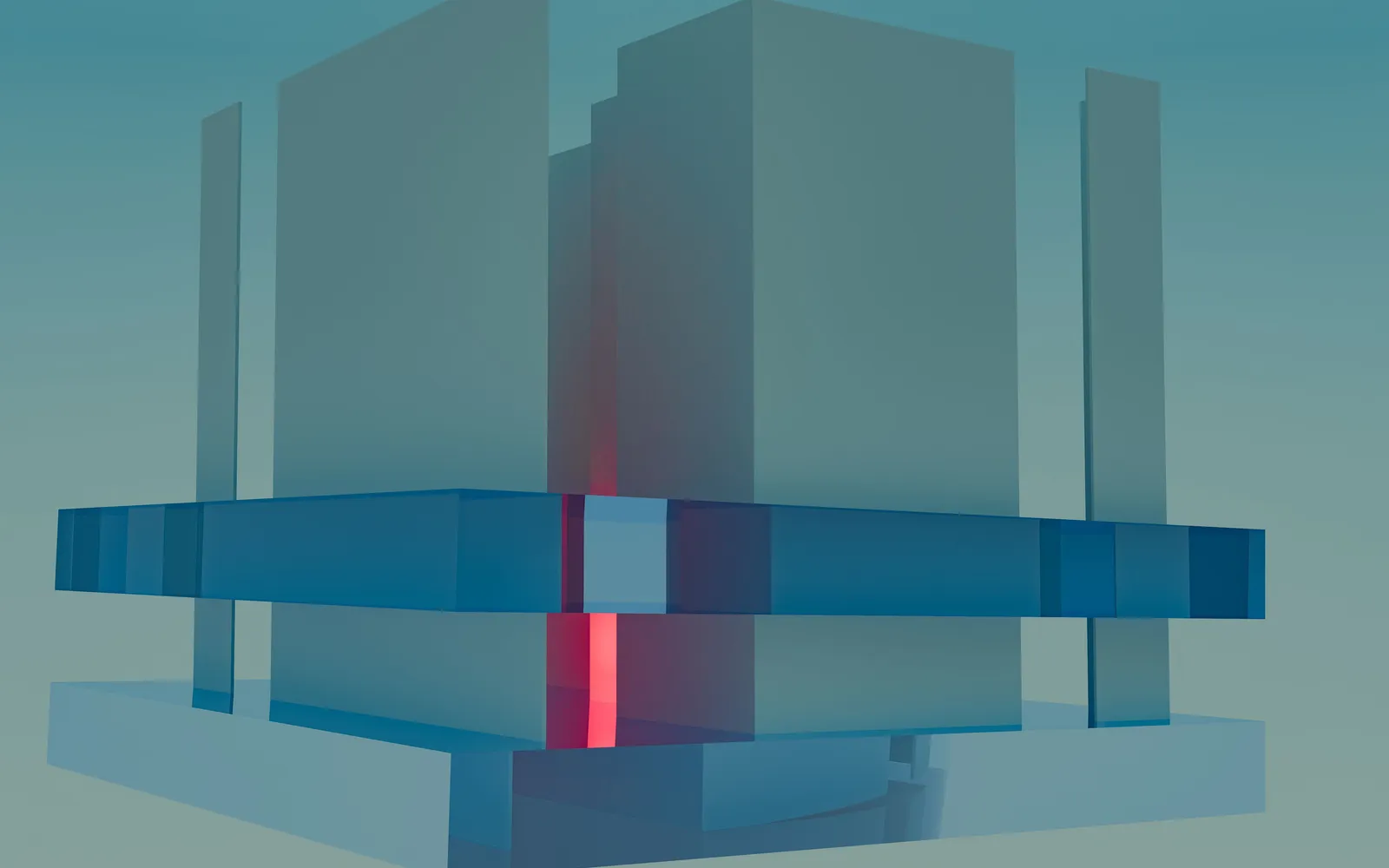 An abstract representation of the connected interface layer behind a digital system.